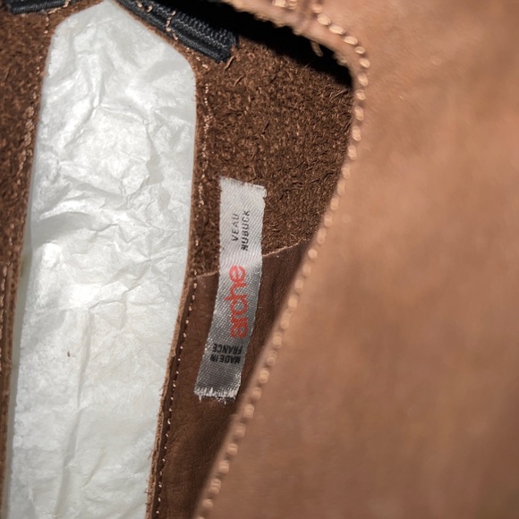 Arche Vintage France Cartouche calfskin leather shoe Brown Suede size eu 39 - Picture 9 of 15